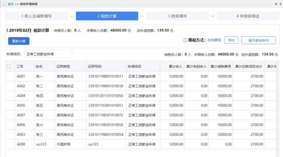 更正下月属期—重新计算前